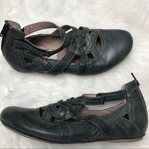 Anthropologie Bussola Taupe Comfort Flats Sandals